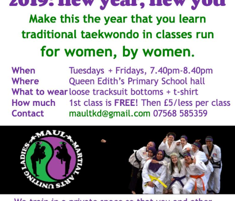 Ladies Martial Arts Taekwondo