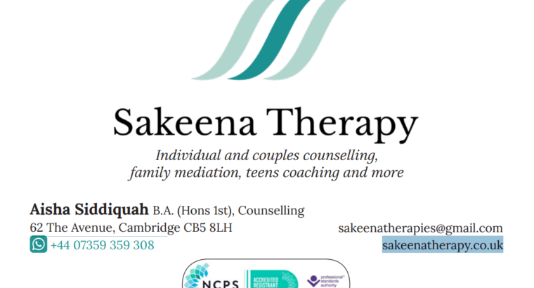 Counselling & Family Support at Sakeena Therapy